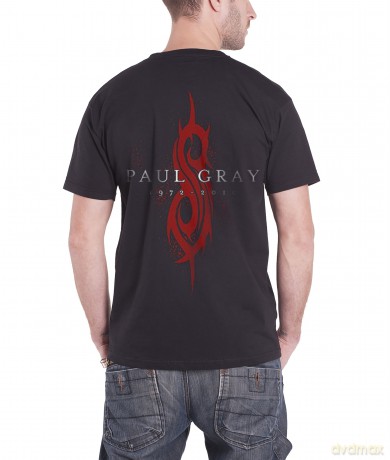 Slipknot: Men's Tee: Paul Gray with Back Printing (Medium)