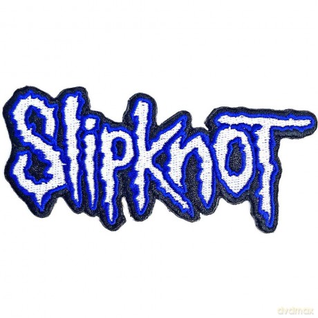 Slipknot: Standard Patch: Cut-Out Logo Blue Border
