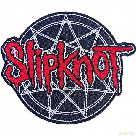 Slipknot: Standard Patch: Red Logo Over Nonogram