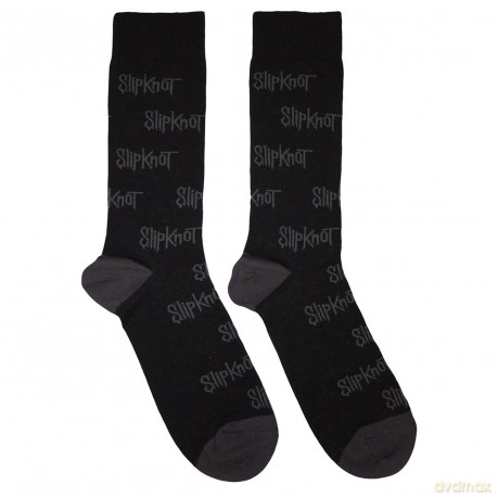 Slipknot: Unisex Ankle Socks: All Over Print Logos (Black) (UK Size 6 - 11)
