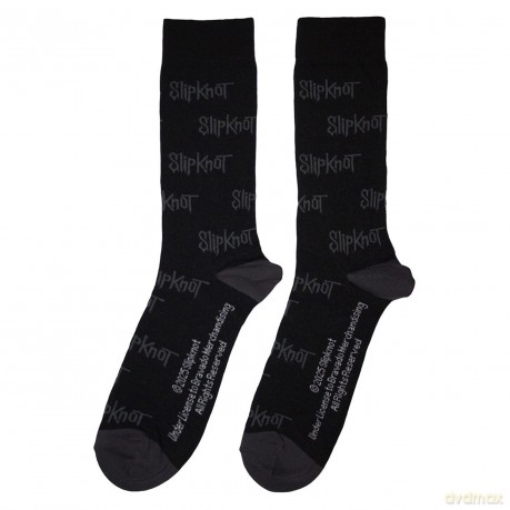 Slipknot: Unisex Ankle Socks: All Over Print Logos (Black) (UK Size 6 - 11)