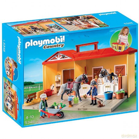 PLAYMOBIL Nowa przenośna stajnia [KLOCKI]