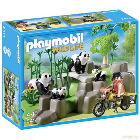 PLAYMOBIL Rodzina pand w lesie [KLOCKI]