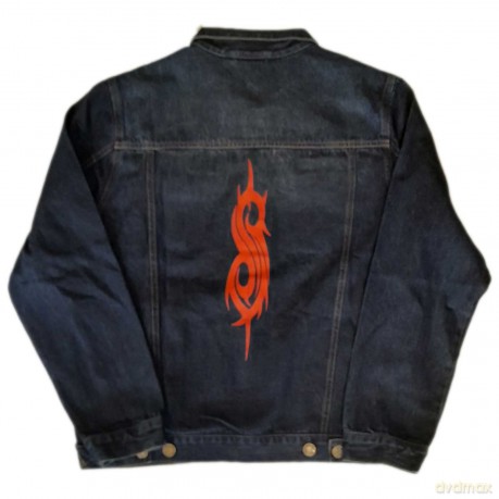 Slipknot: Unisex Denim Jacket: Tribal Logo (Back Print) (Medium)