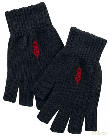 Slipknot: Unisex Fingerless Gloves: Tribal S (Black)