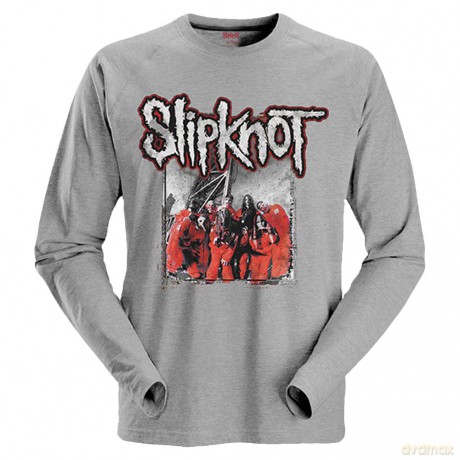 Slipknot: Unisex Long Sleeve T-Shirt: Self-Titled (Grey) (Back Print) (Small)