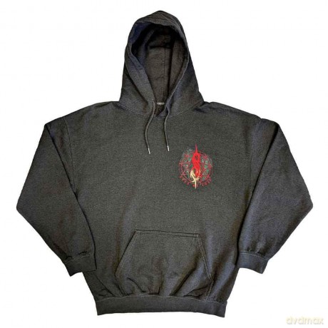 Slipknot: Unisex Pullover Hoodie: Burn Me Away (Charcoal Grey) (Back Print) (X-Large)
