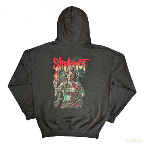 Slipknot: Unisex Pullover Hoodie: Burn Me Away (Charcoal Grey) (Back Print) (XX-Large)