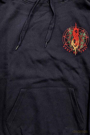 Slipknot: Unisex Pullover Hoodie: Burn Me Away (Navy Blue) (Back Print) (Large)