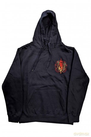 Slipknot: Unisex Pullover Hoodie: Burn Me Away (Navy Blue) (Back Print) (Small)