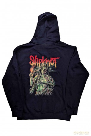 Slipknot: Unisex Pullover Hoodie: Burn Me Away (Navy Blue) (Back Print) (Small)