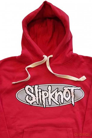 Slipknot: Unisex Pullover Hoodie: Don't Ever Judge Me (Red) (Back Print) (Medium)