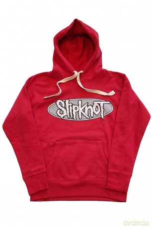 Slipknot: Unisex Pullover Hoodie: Don't Ever Judge Me (Red) (Back Print) (X-Large)