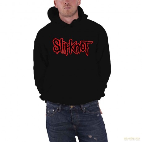 Slipknot: Unisex Pullover Hoodie: Logo (Black) (Back Print) (X-Small)
