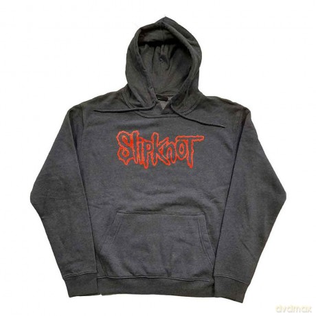 Slipknot: Unisex Pullover Hoodie: Logo (Grey) (Back Print) (Large)