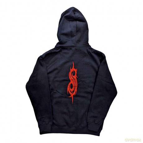 Slipknot: Unisex Pullover Hoodie: Logo (Grey) (Back Print) (Large)