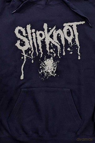 Slipknot: Unisex Pullover Hoodie: Splatter (Navy Blue) (Back Print) (XX-Large)