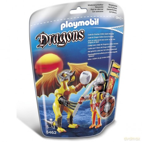 PLAYMOBIL Skalny smok z wojownikiem [KLOCKI]