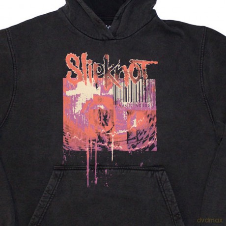 Slipknot: Unisex Stone Wash Pullover Hoodie: The End, So Far Barcode (Charcoal Grey) (Back Print) (Small)
