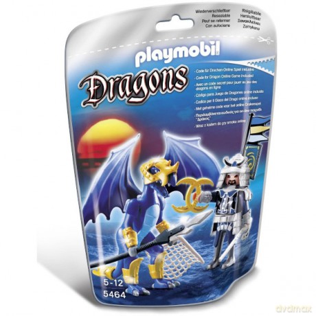 PLAYMOBIL Lodowy smok z wojownikiem [KLOCKI]