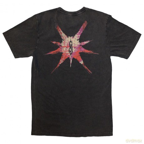Slipknot: Unisex Stone Wash T-Shirt: The End, So Far Barcode (Charcoal Grey) (Back Print) (XX-Large)