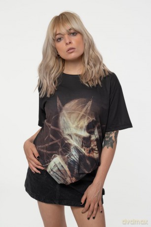 Slipknot: Unisex Sublimation T-Shirt: Profile (Black) (Back Print) (Large)
