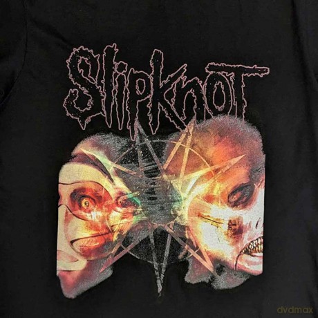 Slipknot: Unisex T-Shirt: 2 Faces (Black) (Back Print) (Small)