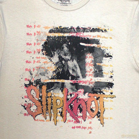 Slipknot: Unisex T-Shirt: 25th Anniversary Inlay (Sand) (Back Print) (Medium)