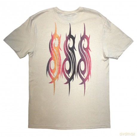 Slipknot: Unisex T-Shirt: 25th Anniversary Inlay (Sand) (Back Print) (Medium)