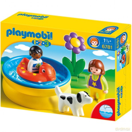 PLAYMOBIL Dzieci z basenem ogrodowym [KLOCKI]