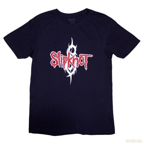 Slipknot: Unisex T-Shirt: Barcode (Navy Blue) (Back Print) (Large)