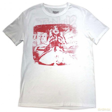 Slipknot: Unisex T-Shirt: Chair Graphic (White) (Back Print) (Large)