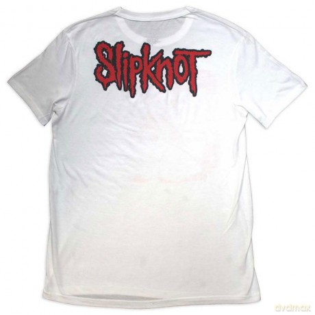 Slipknot: Unisex T-Shirt: Chair Graphic (White) (Back Print) (Medium)