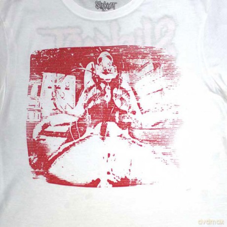 Slipknot: Unisex T-Shirt: Chair Graphic (White) (Back Print) (Medium)