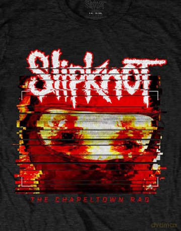 Slipknot: Unisex T-Shirt: Chapeltown Rag Glitch (Black) (Back Print) (Small)