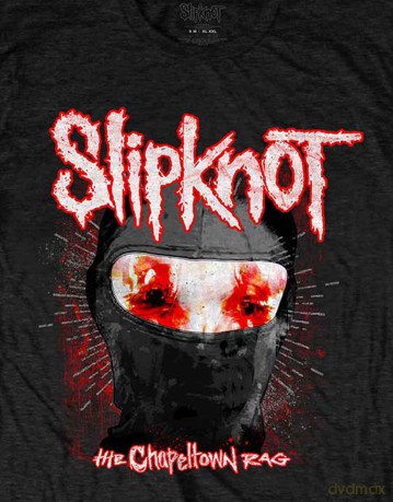 Slipknot: Unisex T-Shirt: Chapeltown Rag Mask (Black) (Back Print) (X-Large)