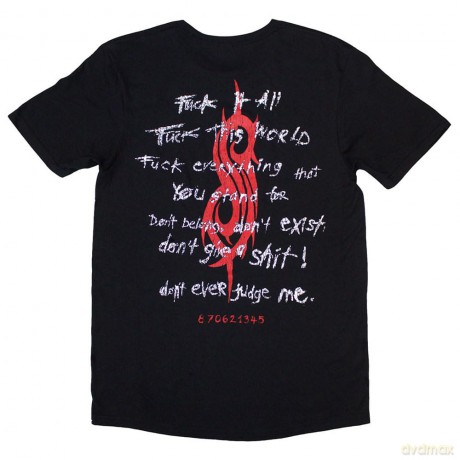 Slipknot: Unisex T-Shirt: F It All (Black) (Back Print) (XX-Large)