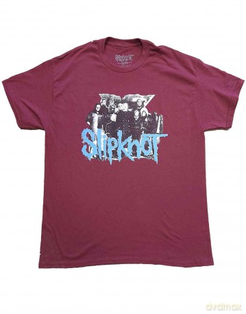 Slipknot: Unisex T-Shirt: Goat Logo Demon (Maroon Red) (Back Print) (Medium)