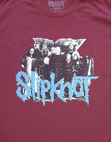 Slipknot: Unisex T-Shirt: Goat Logo Demon (Maroon Red) (Back Print) (Medium)