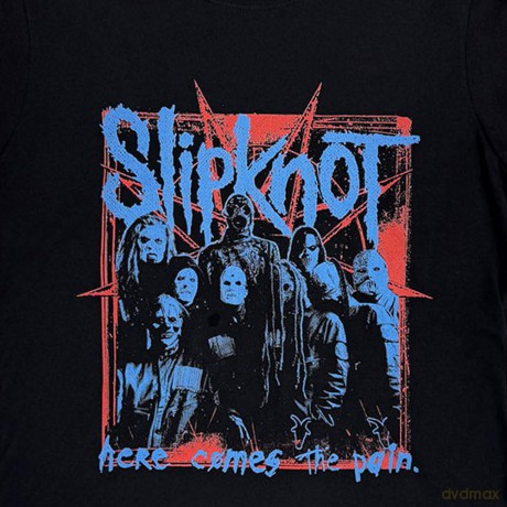 Slipknot: Unisex T-Shirt: Here Comes The Pain (Black) (Back Print)