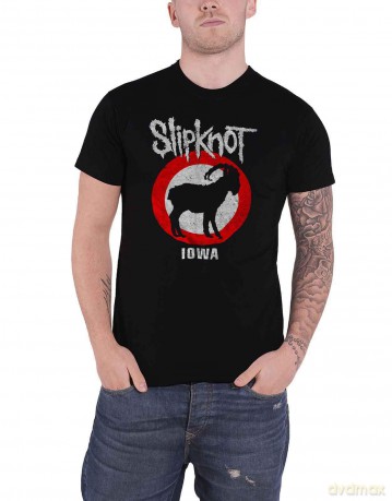 Slipknot: Unisex T-Shirt: Iowa Goat (Black) (Back Print) (Medium)