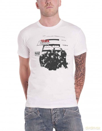 Slipknot: Unisex T-Shirt: Iowa Track List (White) (Back Print) (XX-Large)