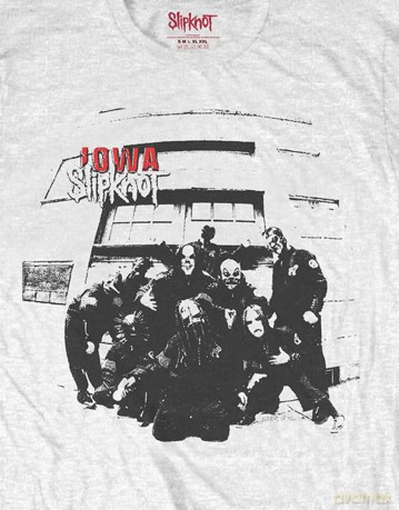 Slipknot: Unisex T-Shirt: Iowa Track List (White) (Back Print) (XX-Large)