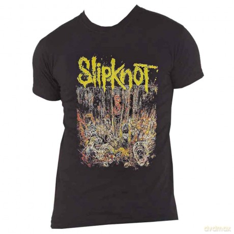 Slipknot: Unisex T-Shirt: Live at MSG (Black) (Back Print) (Large)