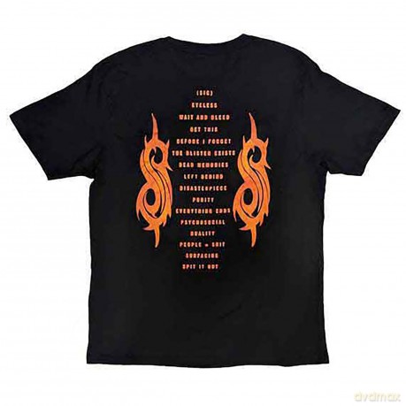 Slipknot: Unisex T-Shirt: Live at MSG Orange (Black) (Back Print) (Medium)