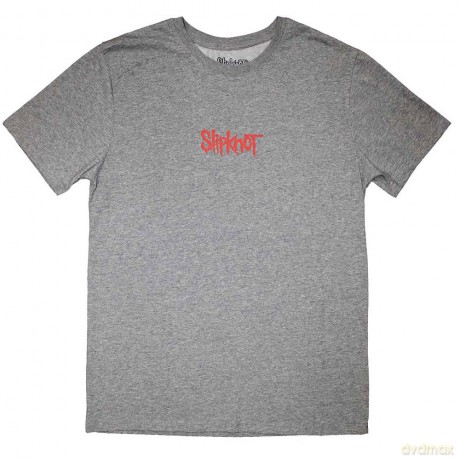 Slipknot: Unisex T-Shirt: Mini Logo (Grey) (Back Print) (Medium)