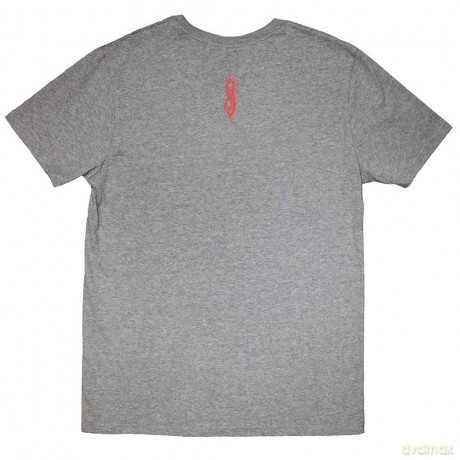 Slipknot: Unisex T-Shirt: Mini Logo (Grey) (Back Print) (Medium)