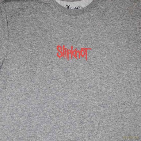 Slipknot: Unisex T-Shirt: Mini Logo (Grey) (Back Print) (Medium)