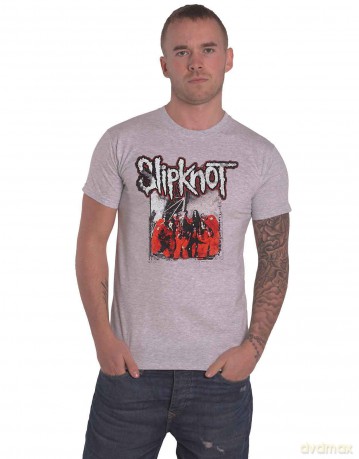 Slipknot: Unisex T-Shirt: Self Titled (Grey) (Back Print) (Medium)