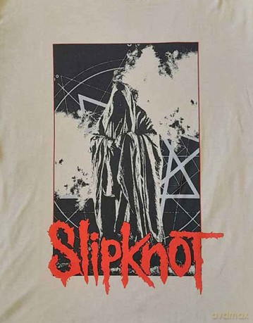 Slipknot: Unisex T-Shirt: Sid Photo (Sand) (Back Print) (Small)
